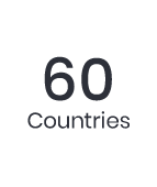 Products are sold in 60 countries around the world